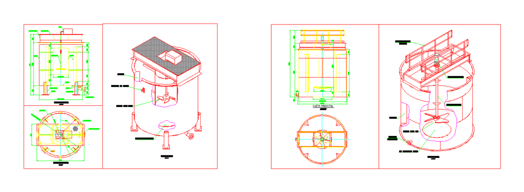 Tank Thicknesser DWG Block for AutoCAD