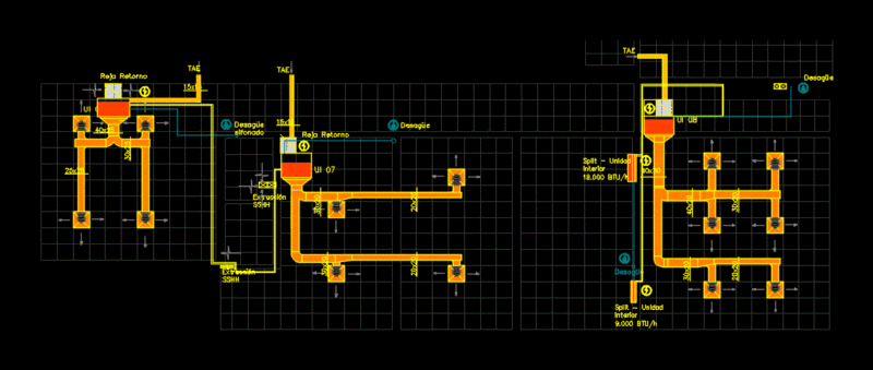 Termico Split Pipeline DWG Full Project for AutoCAD