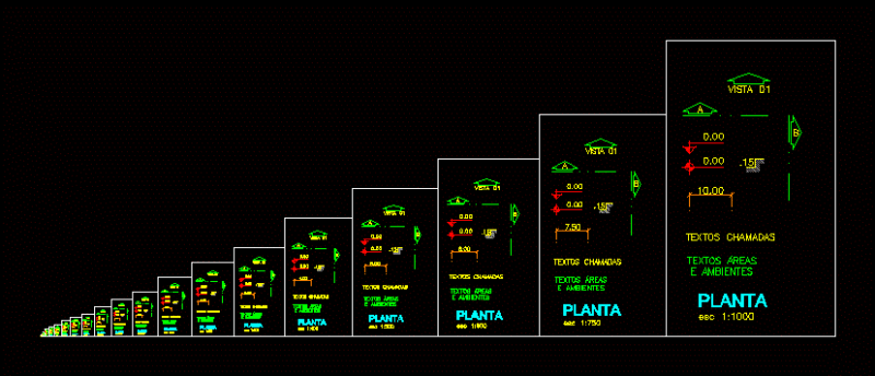 Text And Scales DWG Block for AutoCAD