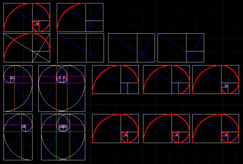 The Golden Rectangle DWG Section for AutoCAD