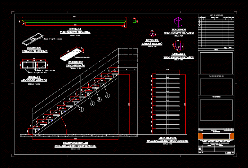 Thorn Fish Ladder DWG Block for AutoCAD