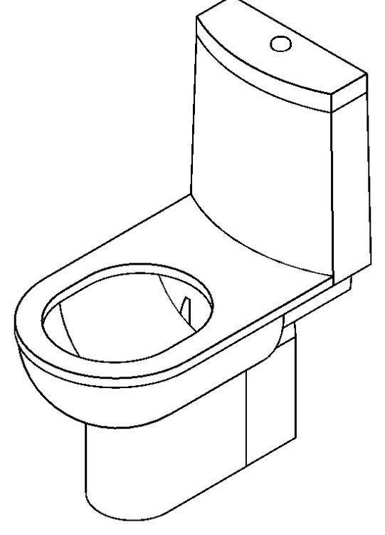 Toilet 3D DWG Model for AutoCAD • Designs CAD