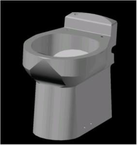 Toilet 3D DWG Model for AutoCAD