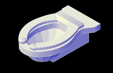 Toilet 3D DWG Model for AutoCAD • Designs CAD