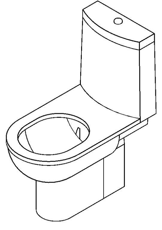 Toilet 3D RFA Model