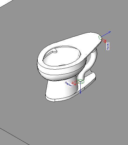 Toilet 3D RFA Model