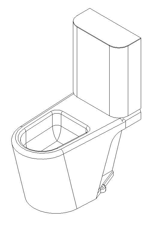Toilet 3D RFA Model