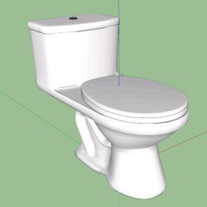 Toilet 3D SKP Model for SketchUp