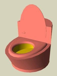 Toilet 3D SKP Model for SketchUp