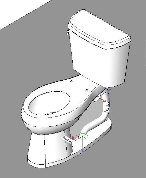 Toilet Bag 3D DWG Model for AutoCAD • Designs CAD