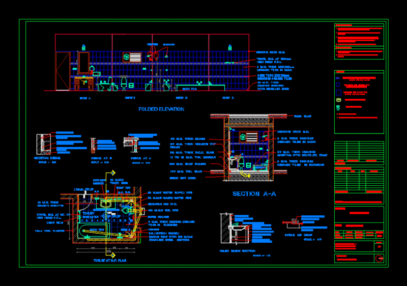 Toilet Detail DWG Detail for AutoCAD