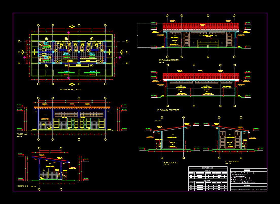 Туалет dwg