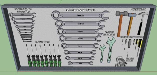 tool board 3d skp model for sketchup • designs cad