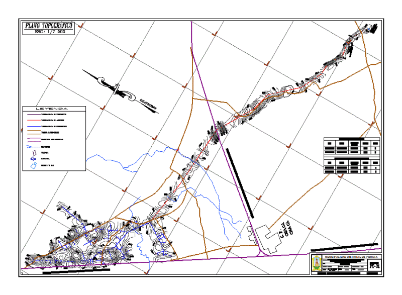 Topographic Map – Drinking Water DWG Block for AutoCAD