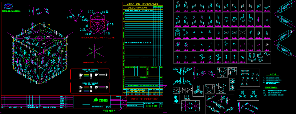 Ultilerias Cube DWG Block for AutoCAD