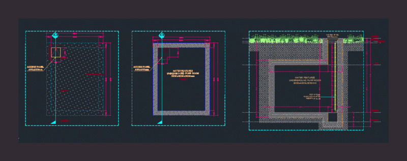 Underground Pump Rcc Rm DWG Block for AutoCAD