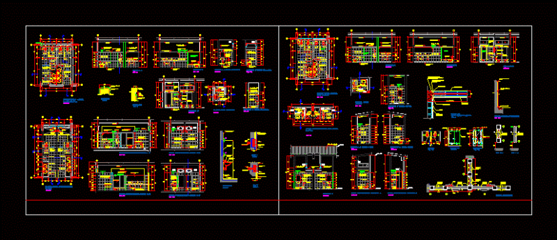 University Bathrooms DWG Detail for AutoCAD