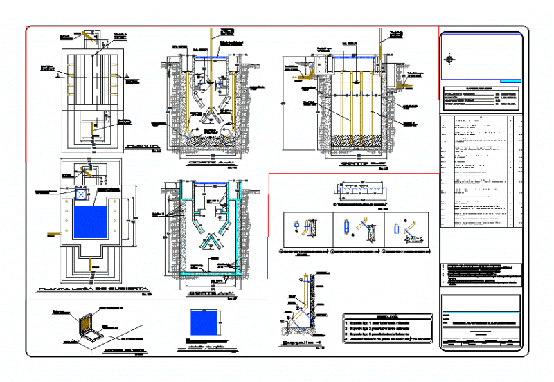 Upflow Anaerobic Reactor DWG Block for AutoCAD