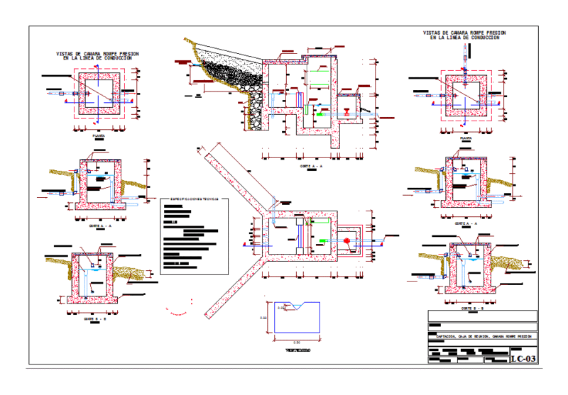 Uptake; Reservoir; DWG Block for AutoCAD