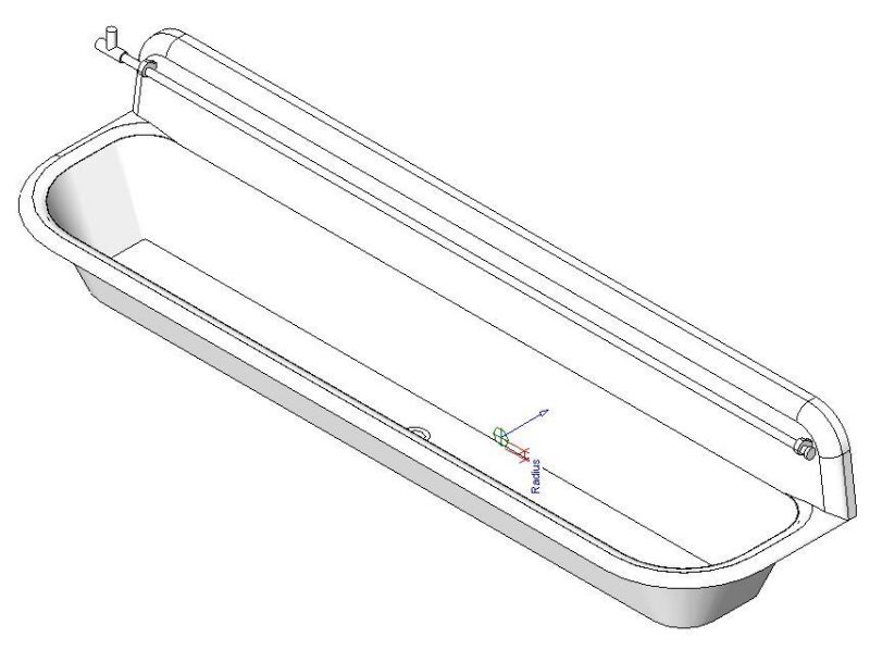 Urinal 3D DWG Model for AutoCAD