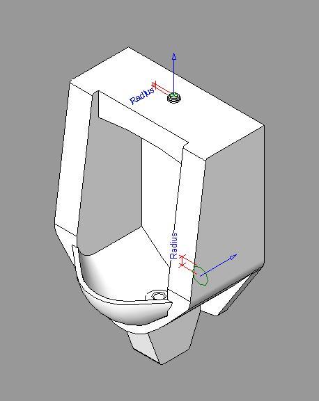 Urinal 3D RFA Model