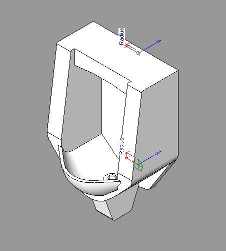 Urinal 3D RFA Model