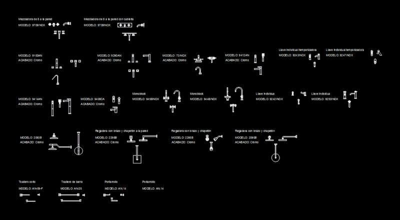 Urrea Accessories DWG Elevation for AutoCAD