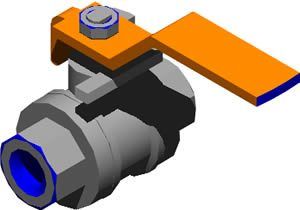 Valve Of Sphere DWG Block for AutoCAD
