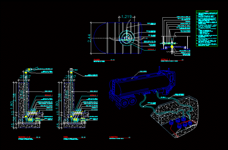 Ventilation And Vapor Recovery / Systems / DWG Block for AutoCAD