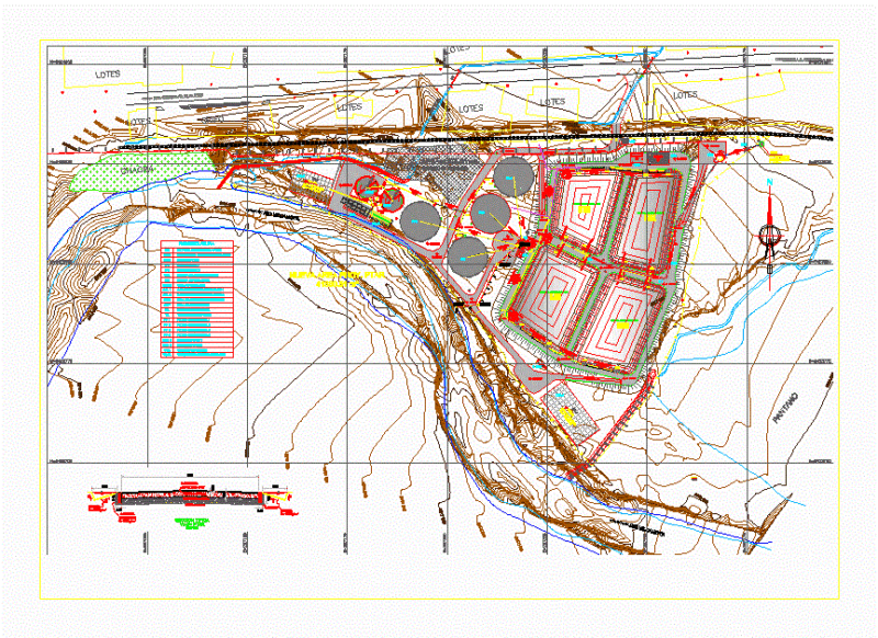 Wastewater Treatment Plant DWG Model for AutoCAD