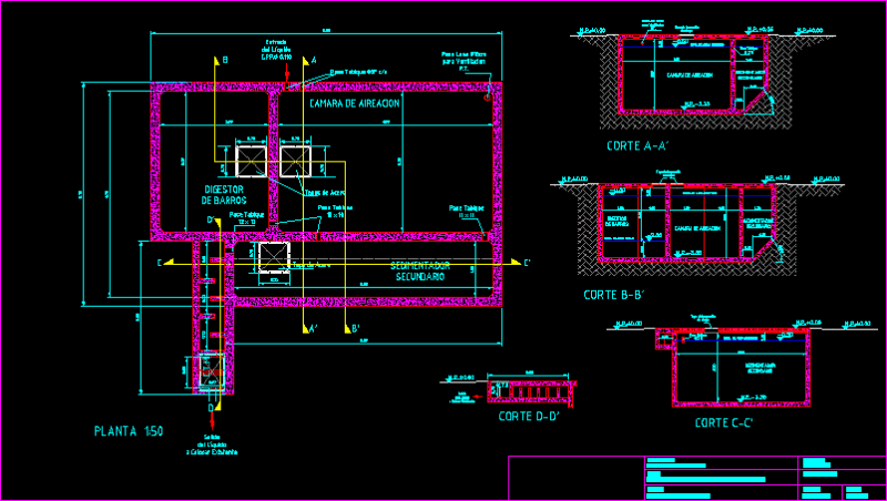 Water – Treatment Plant DWG Block for AutoCAD