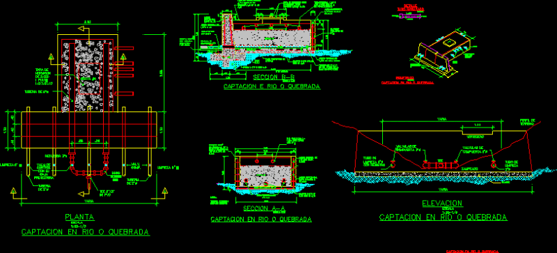 Water Intake DWG Detail for AutoCAD