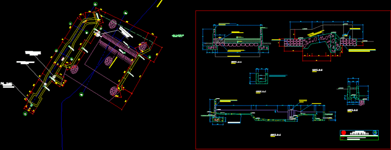 Water Reception Structure DWG Block for AutoCAD