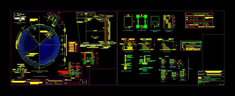 Water Storage Tank DWG Detail for AutoCAD