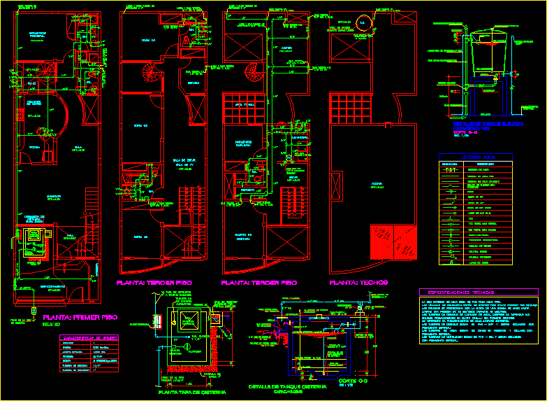 Water Supply Houses DWG Block for AutoCAD • Designs CAD