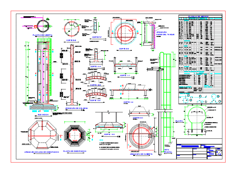 Water System DWG Detail for AutoCAD
