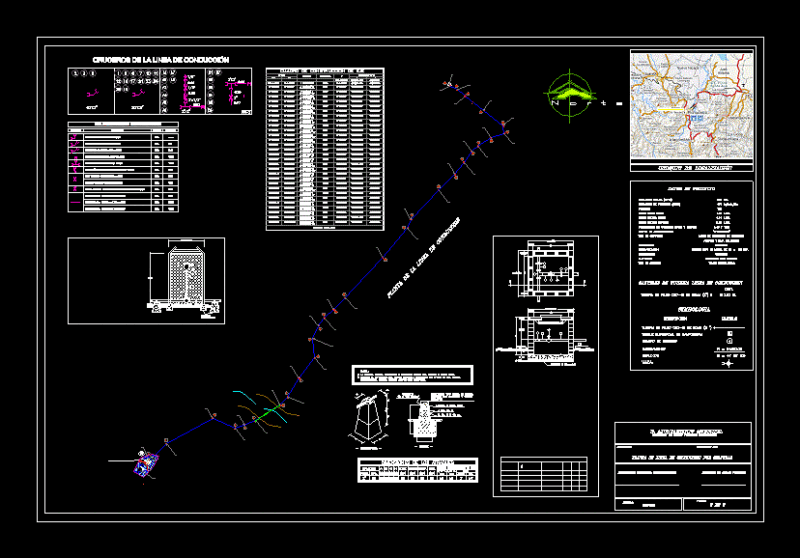 Water System Gravity DWG Detail for AutoCAD
