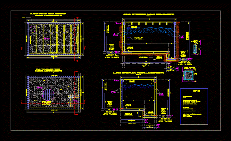 Water Tank DWG Block for AutoCAD