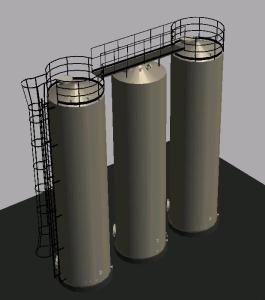 Water Tanks 3D DWG Model for AutoCAD