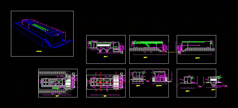 Water Treatment Plant DWG Detail for AutoCAD