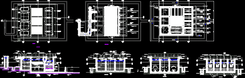 Water Treatment Plant Module DWG Block for AutoCAD