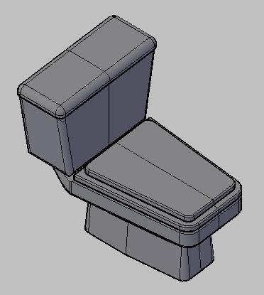 Wc - Toilet 3D DWG Model for AutoCAD • Designs CAD