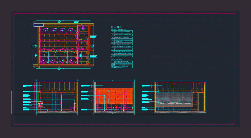 Wc DWG Plan for AutoCAD