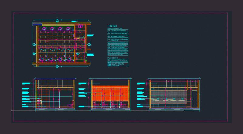 Wc DWG Plan for AutoCAD