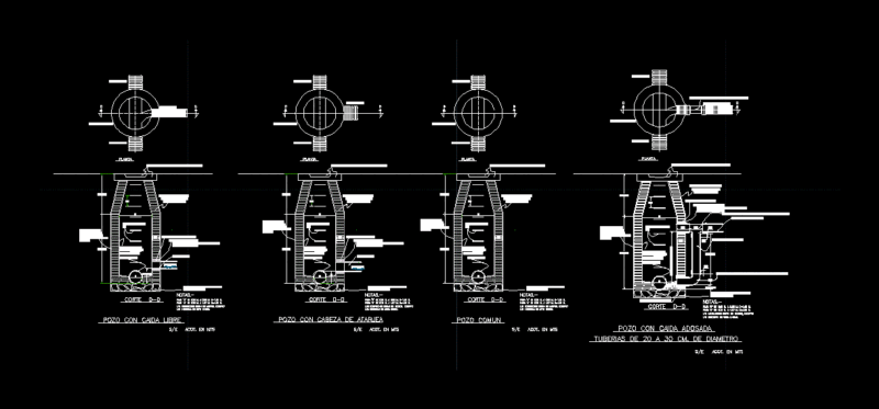 Well Fall DWG Block for AutoCAD