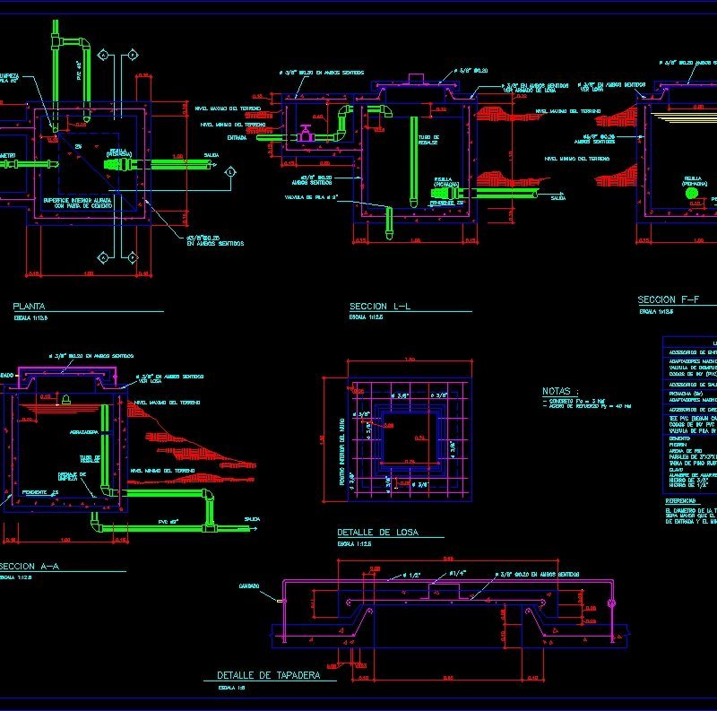 1m3 Box For Pressure-Relief System Water DWG Block for AutoCAD ...