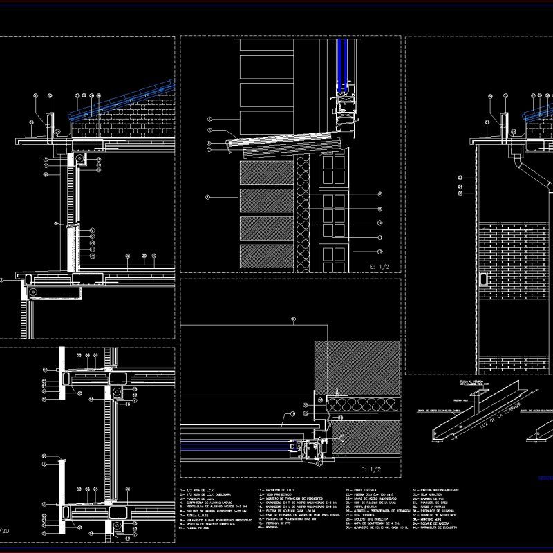 Details Double Walls- Drainage Chutes DWG Detail for AutoCAD • Designs CAD