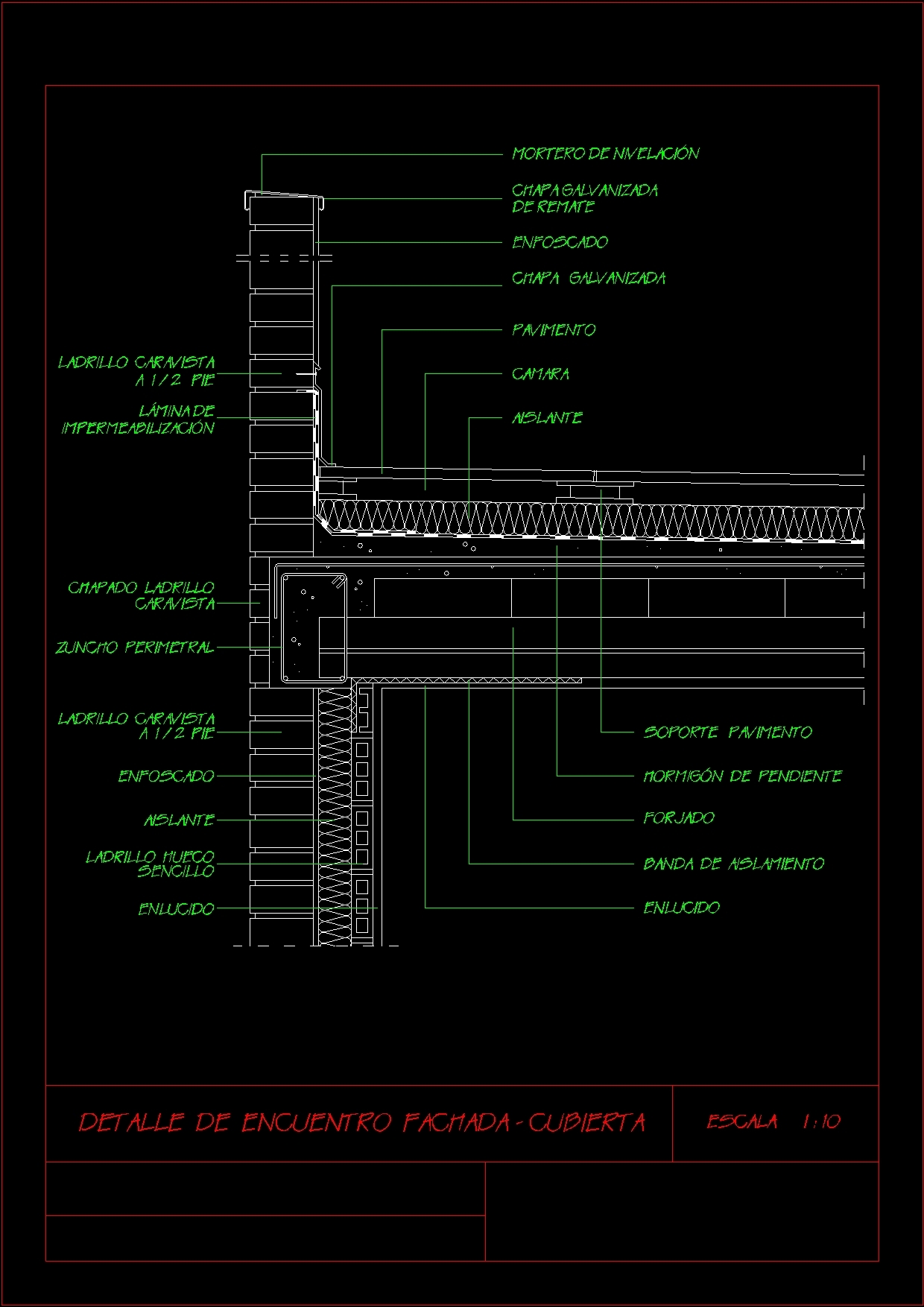 Invested Roof DWG Detail for AutoCAD • Designs CAD