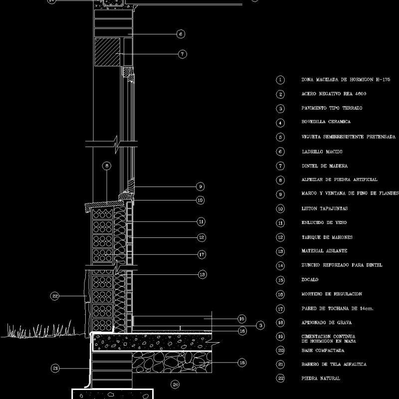 Section Facade DWG Section for AutoCAD • Designs CAD