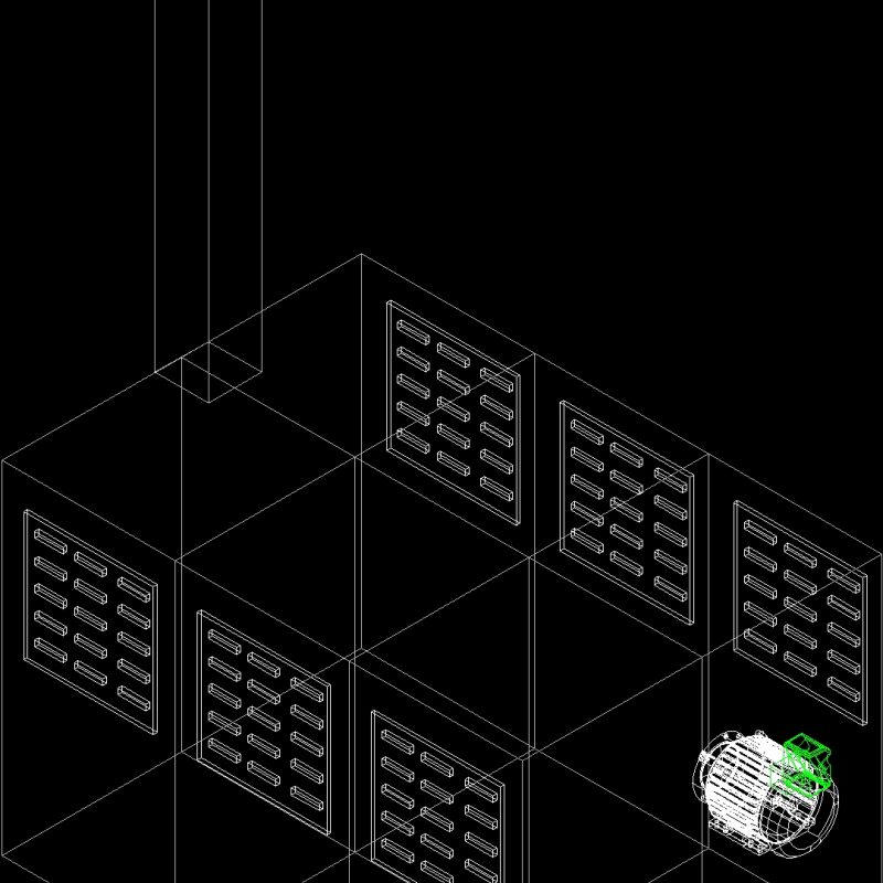 Air Extractor Unit 3D DWG Model for AutoCAD • Designs CAD
